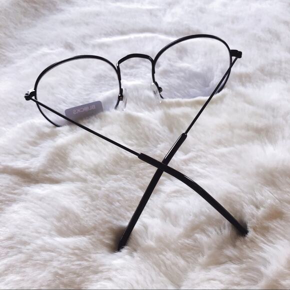 Mai Black Round Computer Blue Light Glasses - Picture 9 of 10